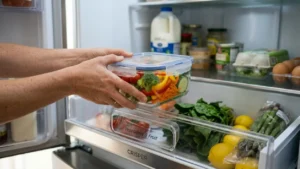 Organización del cajón de verduras en el refrigerador
