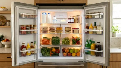 Refrigerador organizado por zonas para conservar mejor los alimentos