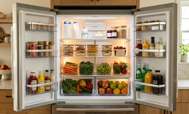 Refrigerador organizado por zonas para conservar mejor los alimentos