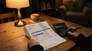 Revisión de factura eléctrica para verificar tarifa nocturna