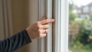 Revisión de filtraciones de aire en el marco de la ventana