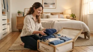Revisión periódica de ropa almacenada por cambio de temporada