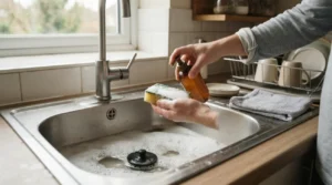 Proceso para ahorrar agua al lavar platos