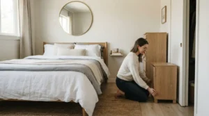Proceso para hacer dormitorio pequeño más amplio