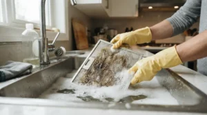 Proceso para limpiar filtro de campana extractora