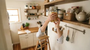 Proceso para organizar cocina pequeña