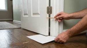 Proceso para puerta roza el piso