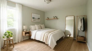 Resultado después de hacer dormitorio pequeño más amplio