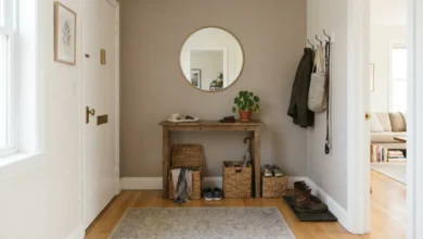 decorar entrada pequeña en casa