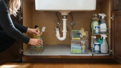 organizar debajo del fregadero en casa