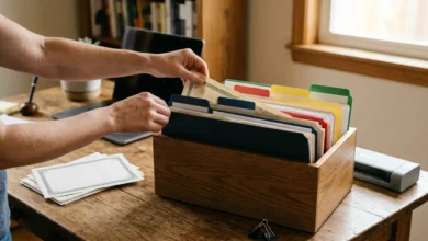 organizar documentos del hogar en casa
