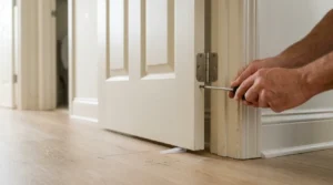 puerta roza el piso en casa