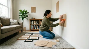 Proceso para decorar pared vacía