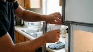 Proceso para puerta del refrigerador cierra mal
