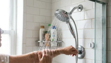 Resultado después de ahorrar agua en la ducha