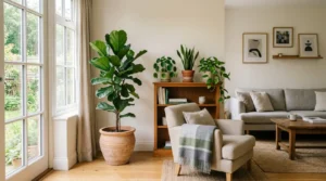 Resultado después de decorar con plantas