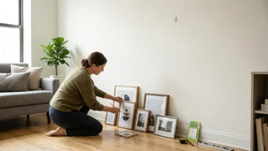 decorar pared vacía en casa