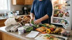 la compra y consumo semanal de comida antes de reducir desperdicio de alimentos