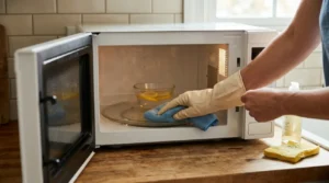 limpiar microondas y quitar olores en casa