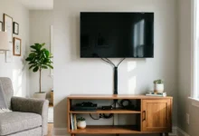 ocultar cables del televisor en casa