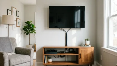 ocultar cables del televisor en casa