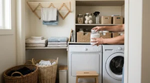 organizar lavandería pequeña en casa