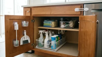 organizar productos de limpieza en casa